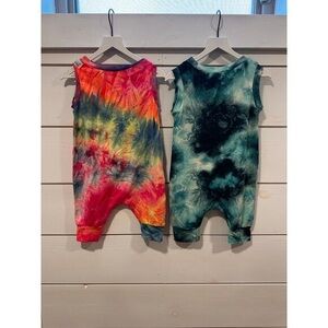 Colorful Tie-Dye Kids Bodysuit Set